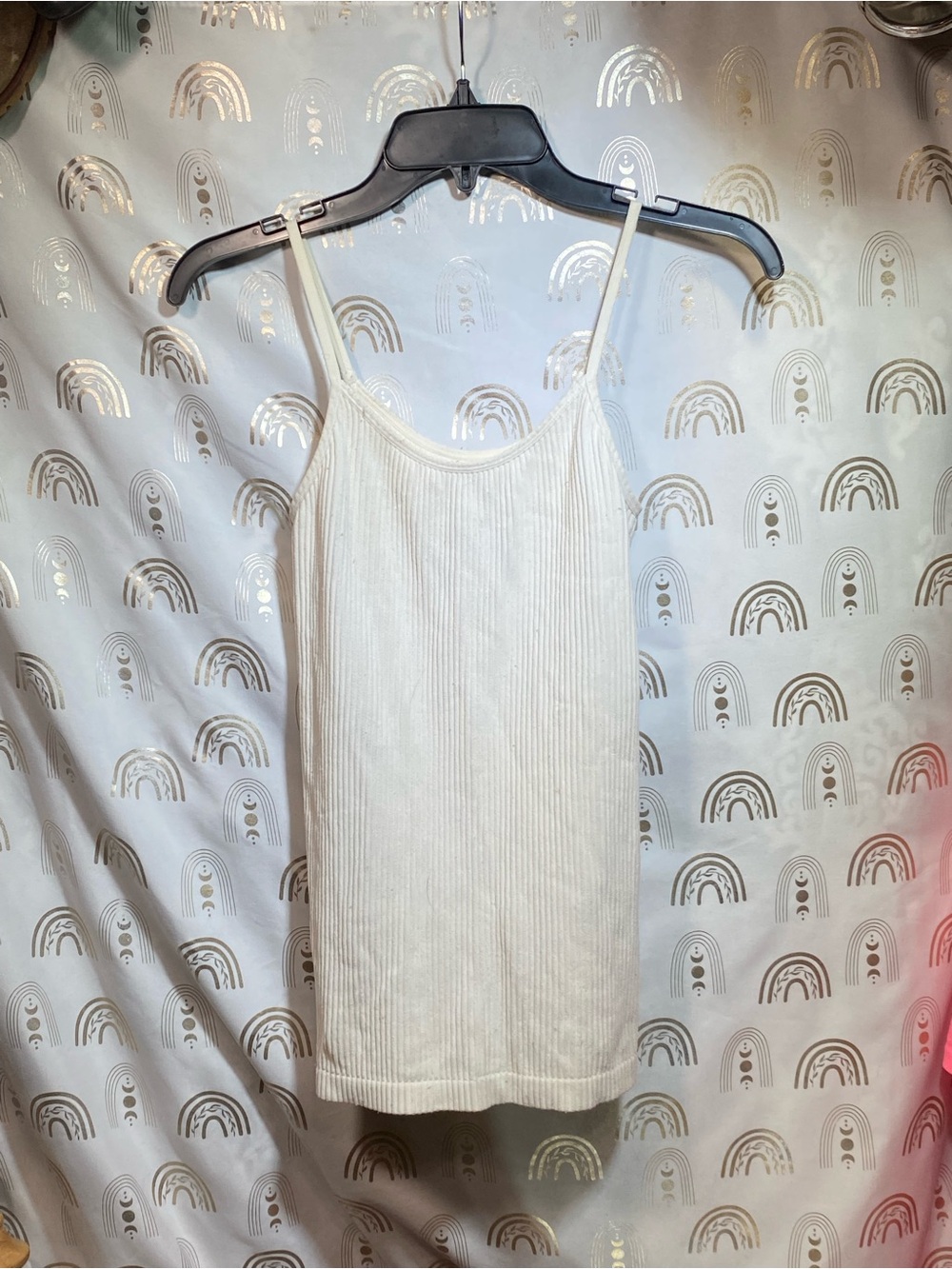 Everyday Ribbed Cami Tank in Cream